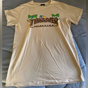 Tan thrasher shirt